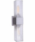 Ridge 2-Light Wall Sconce Satin Aluminum