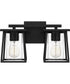 Lodge Medium 2-light Bath Light Matte Black