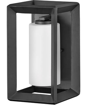 Rhodes 1-Light Small Outdoor Wall Mount Lantern in Brushed Graphite