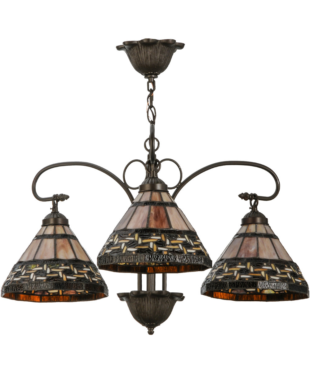 28"W Ilona 3 Light Chandelier
