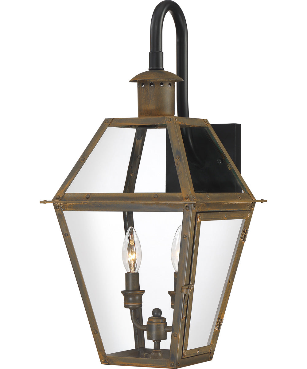 Rue De Royal Large 2-light Outdoor Wall Light Industrial Bronze