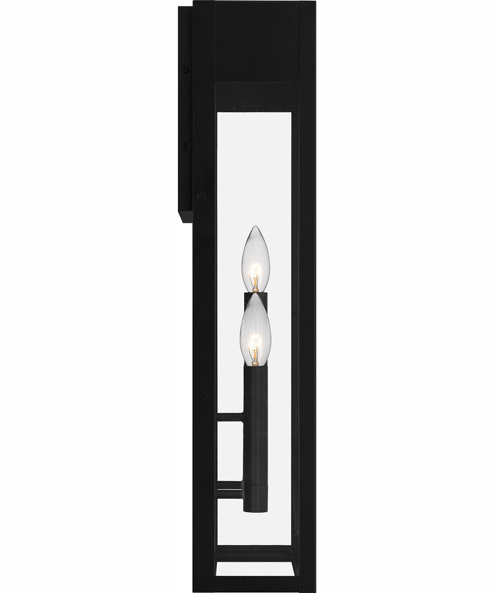 Maren Extra Large 3-light Outdoor Wall Light  Coastal Armour Aluminum Matte Black