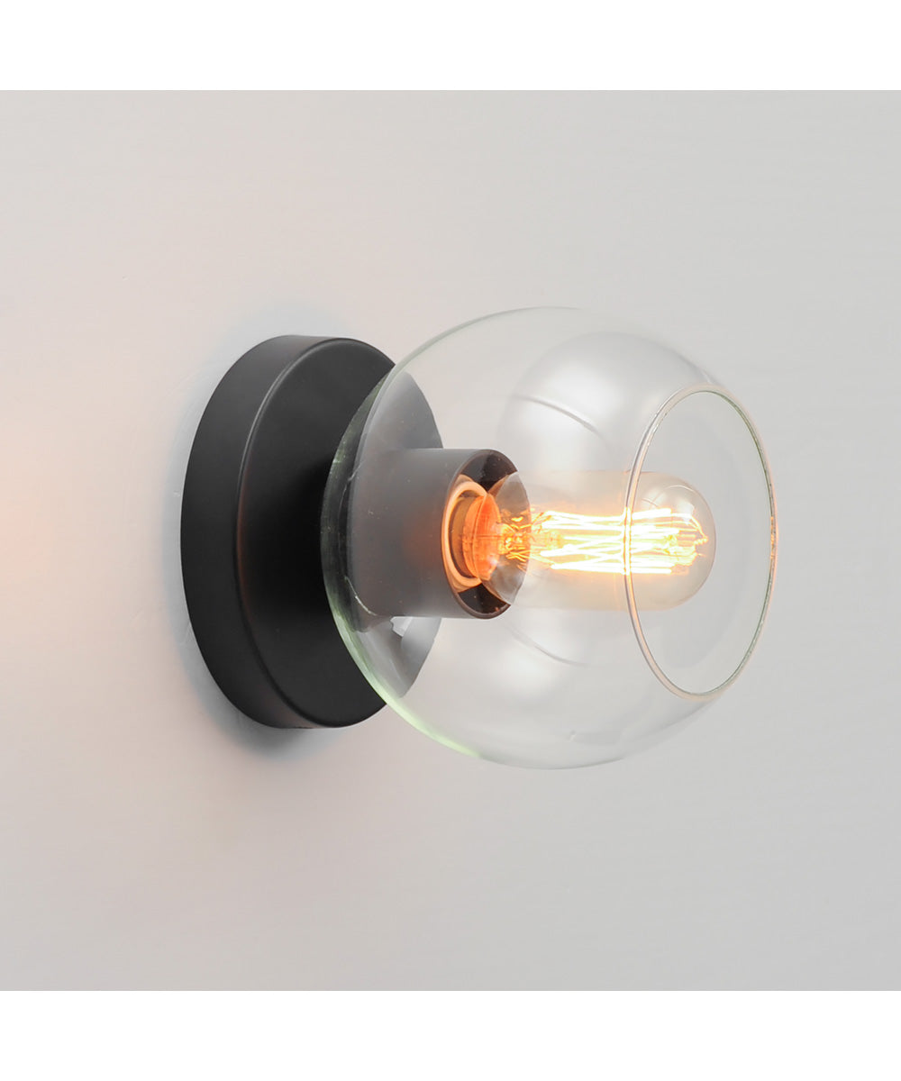 Knox 1-Light Flush Mount Black