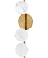 Selene 3-Light Large Three Light Sconce in Lacquered Brass