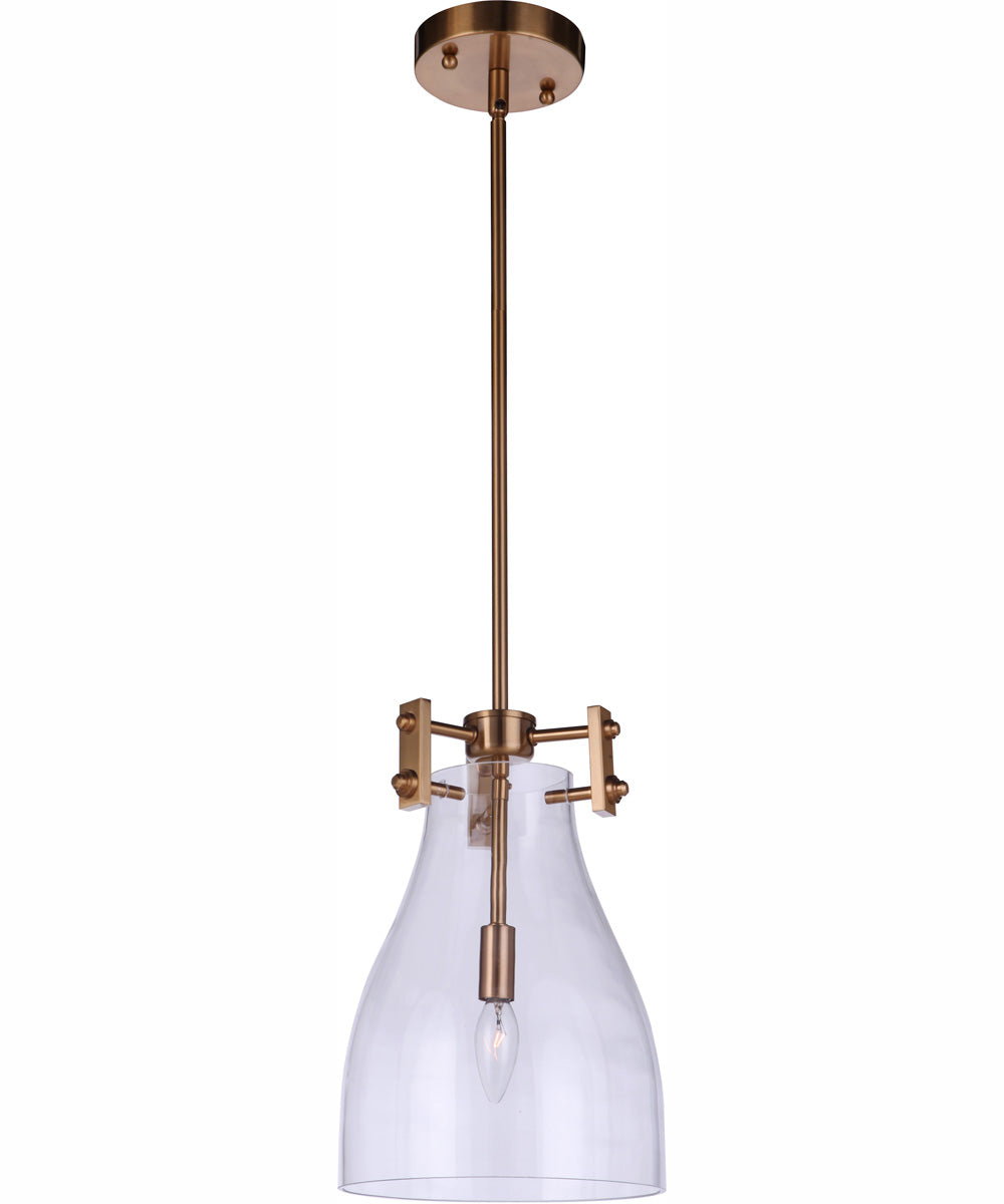 Chardonnay 1-Light Pendant Satin Brass
