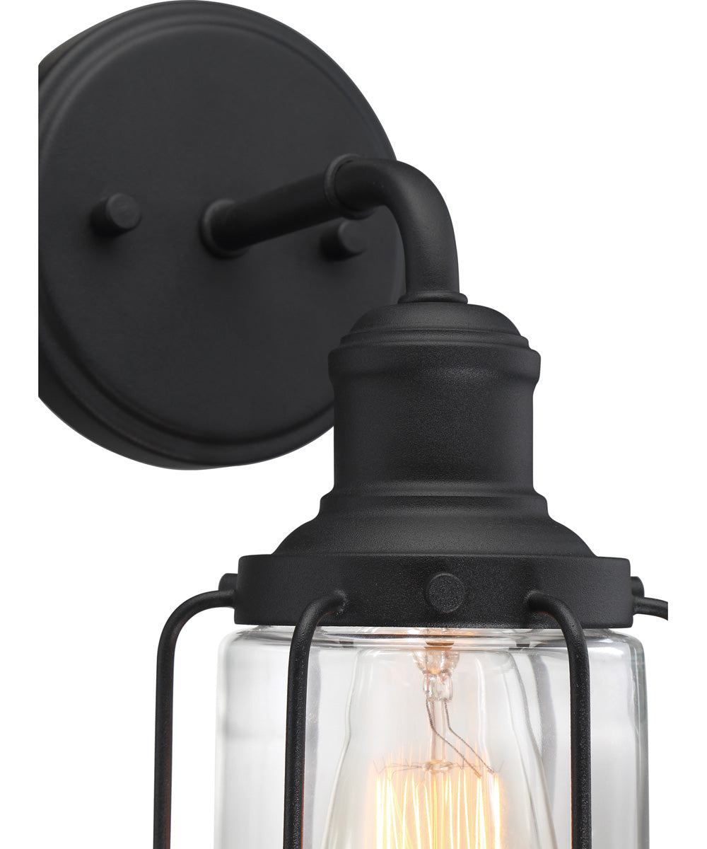 Ludlow Small 1-light Wall Sconce Earth Black