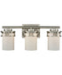 Ravendale 3-Light for the Bath Brushed Nickel/Opal White Glass