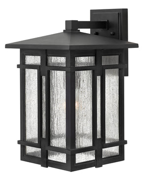 18"H Tucker 1-Light Large Outdoor Wall Light in Museum Black