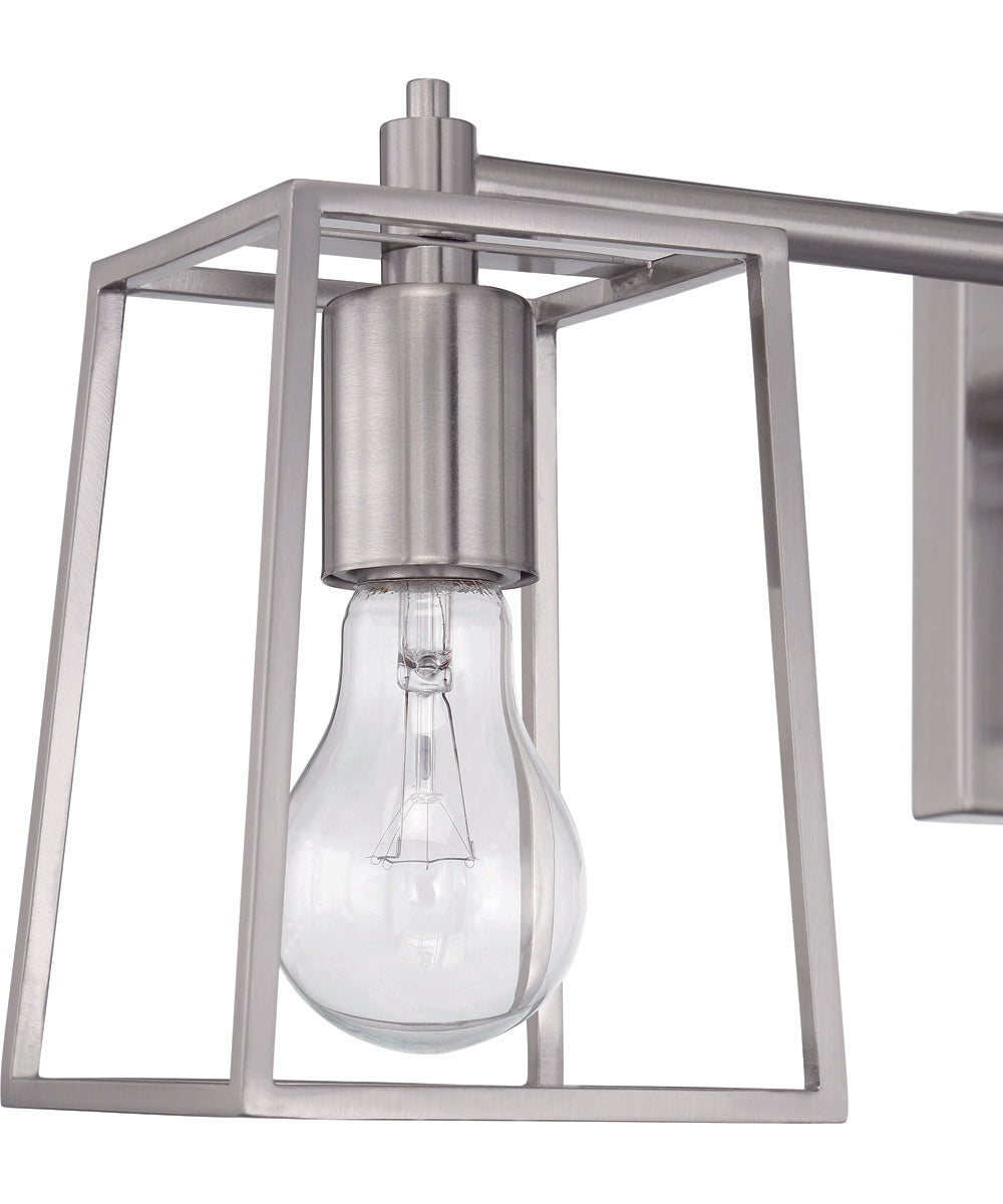 Dunn 3-Light Vanity Brushed Polished Nickel