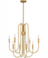 Cabry 8-light Chandelier Brushed Weathered Brass
