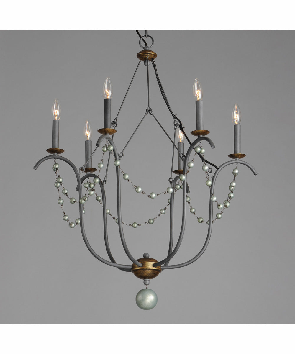 Formosa 6-Light Chandelier Golden Noir