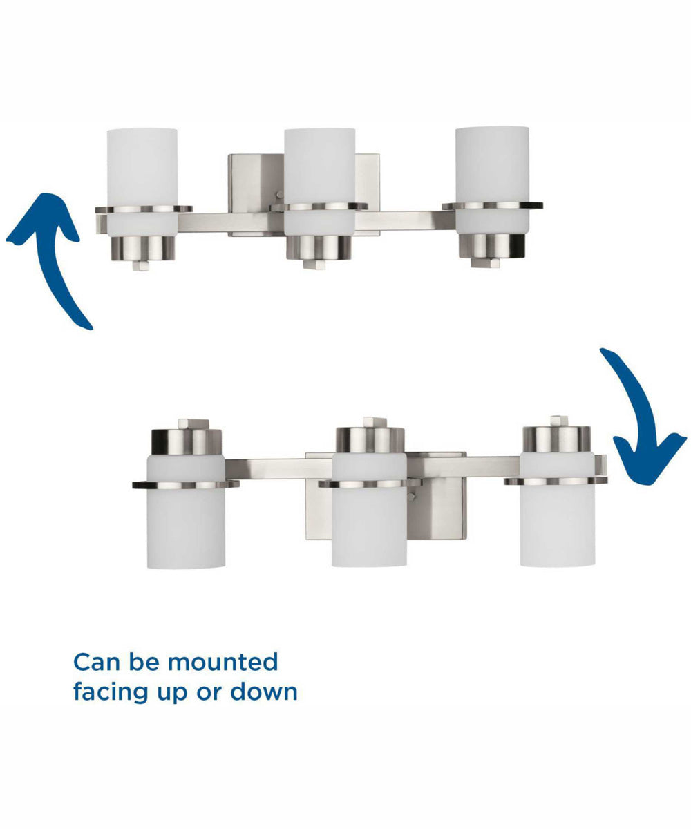 Reiss 3-Light Modern Farmhouse Vanity Light Brushed Nickel