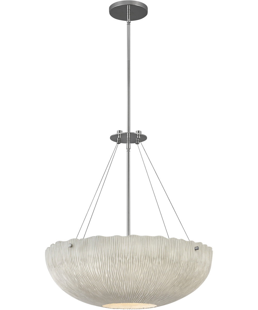 Coral 4-Light Large Pendant in Shell White