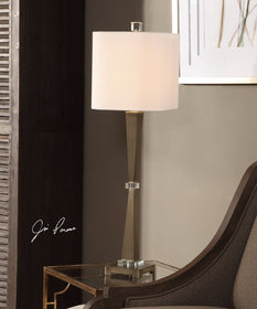 36"H Niccolai Antiqued Nickel Lamp