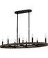 Hendrix Medium 9-light Island Light Matte Black