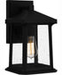 Satterfield Medium 1-light Outdoor Wall Light  Coastal Armour Matte Black