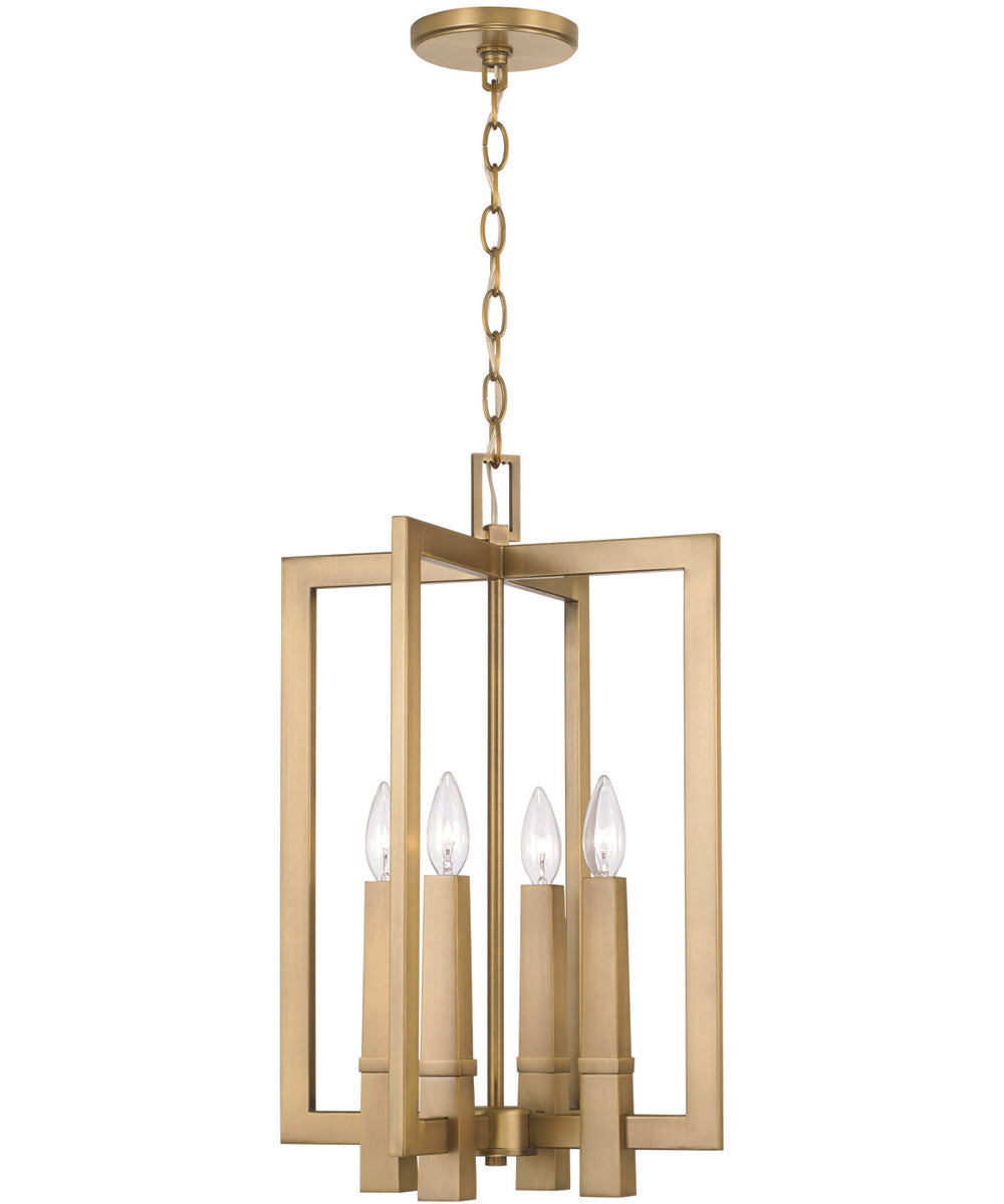 Blake 4-Light Foyer Aged Brass
