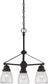 22"W Laurel 3-Light Chandelier Sudbury Bronze