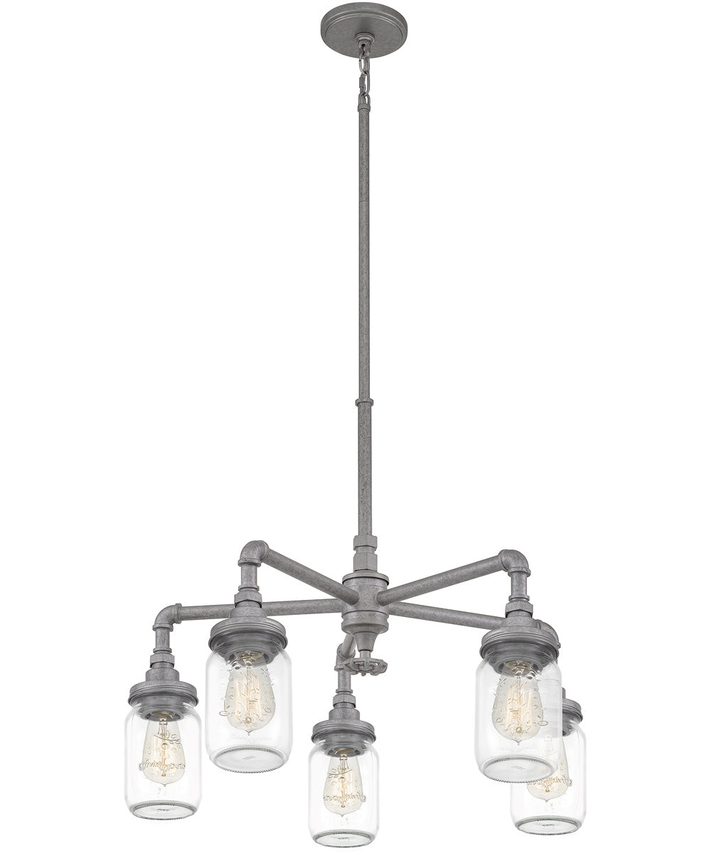 Squire 5-light Chandelier Galvanized
