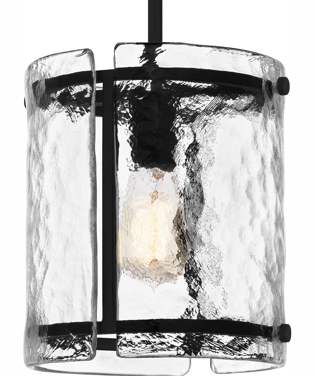 Fortress Small 1-light Mini Pendant Earth Black
