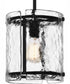 Fortress Small 1-light Mini Pendant Earth Black