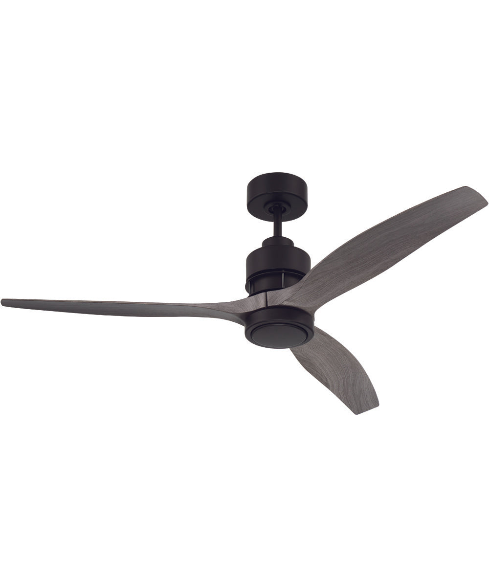 52" Sonnet 1-Light Ceiling Fan Flat Black