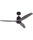 52" Sonnet 1-Light Ceiling Fan Flat Black