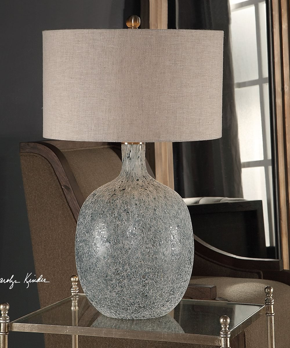 30"H Oceaonna Glass Table Lamp