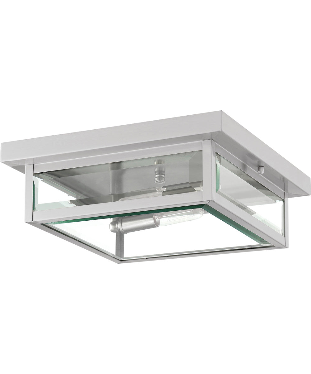 Westover 2-light Flush Mount Stainless Steel