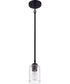 Stowe 1-Light Mini Pendant Flat Black