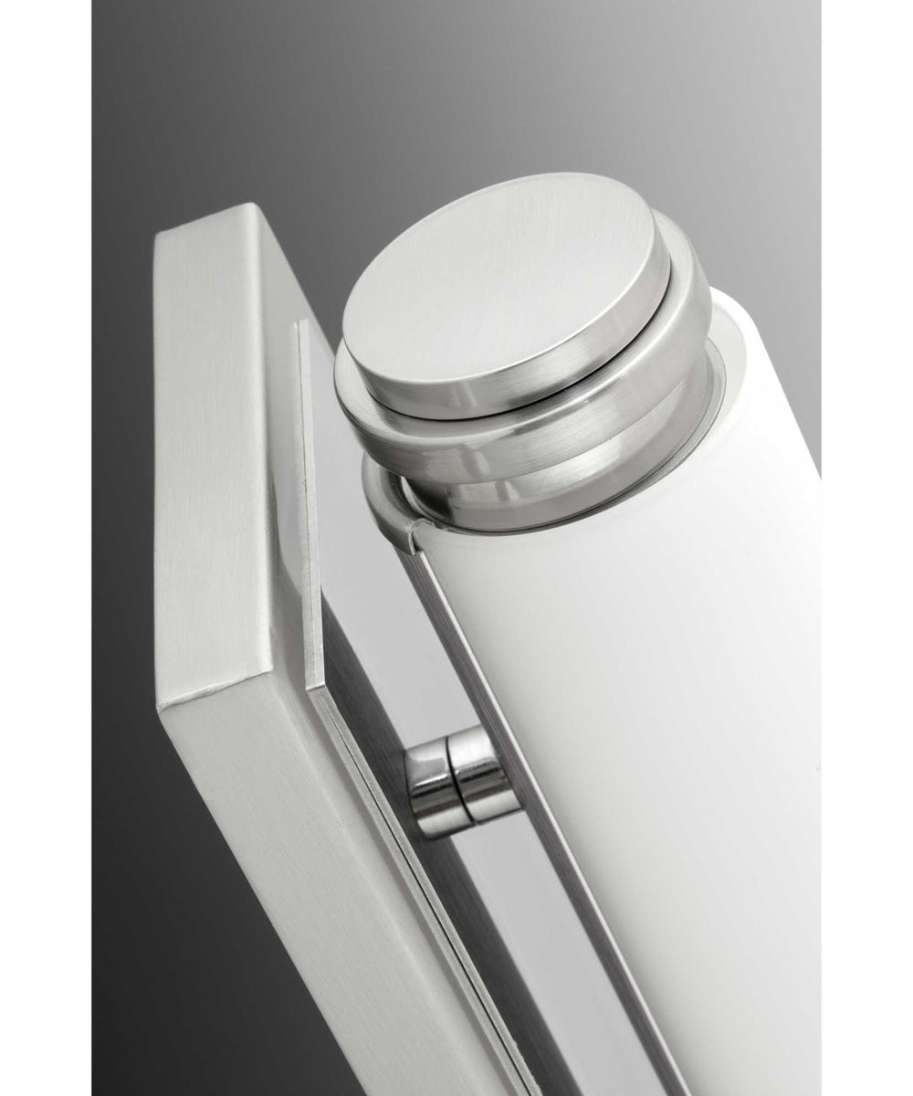 Concourse LED 24" Etched White Glass Modern Bath Vanity Light Brushed Nickel