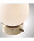 Reon 1-Light Table Lamp Gold/Frost Glass Shade