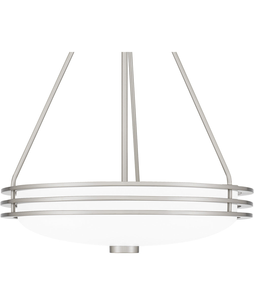 Emile 4-light Pendant Brushed Nickel