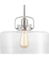 Calhoun 1-Light Pendant Brushed Nickel