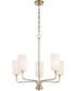 Tamara Day's Charlotte 5-light Chandelier Aged Brass