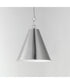 Veritas 12 inch 1-Light Pendant Satin Nickel