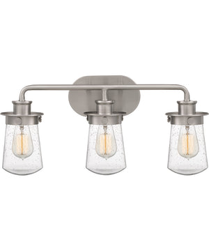 Lewiston Large 3-light Bath Light Brushed Nickel
