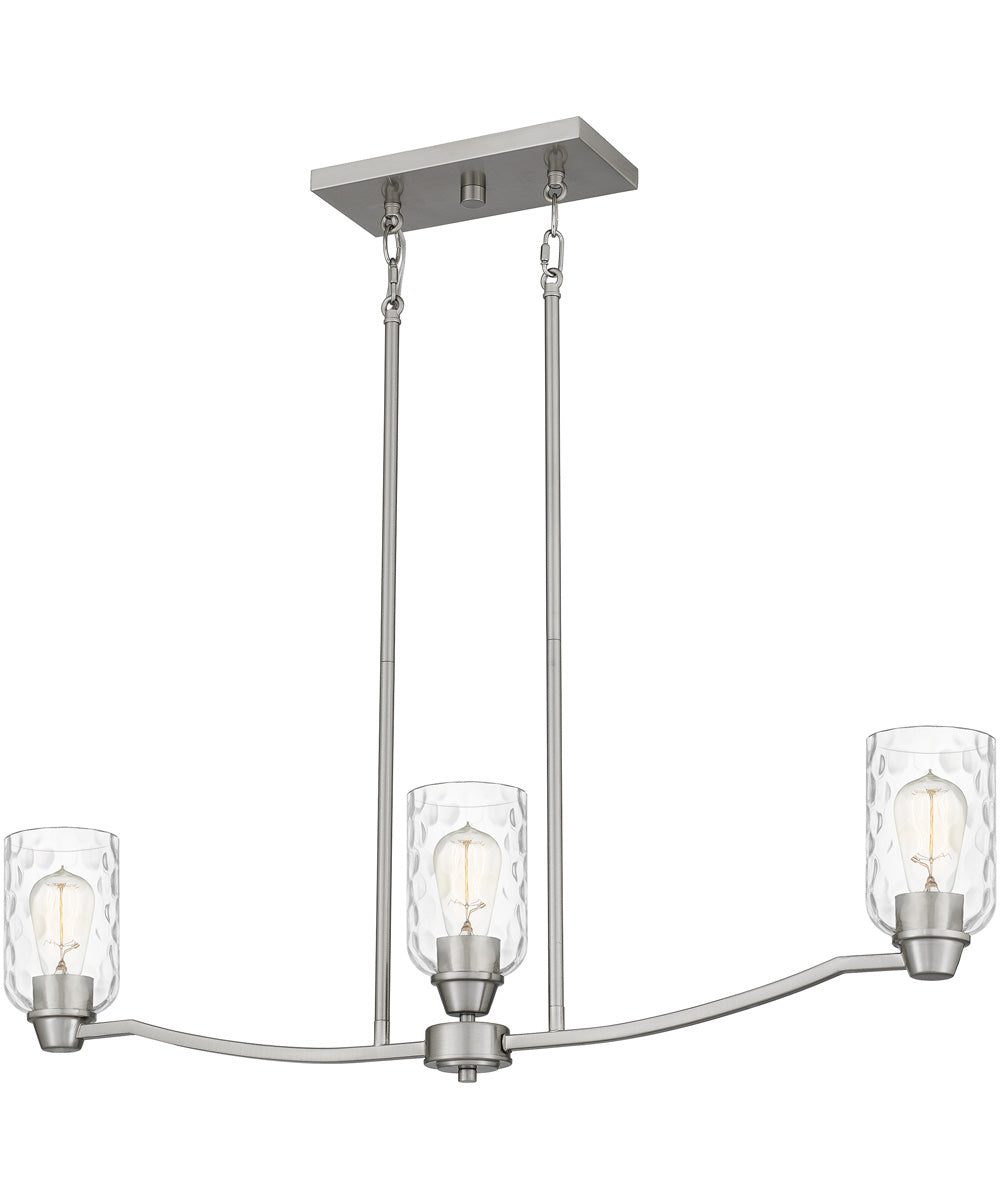 Acacia 3-light Island Light Brushed Nickel