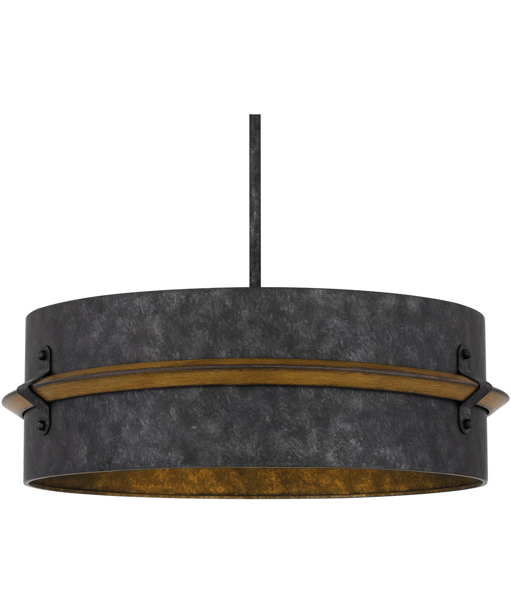 Lariat 3-light Pendant Old Black Finish