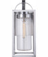 Neo 1-Light Outdoor Wall Lantern Satin Aluminum