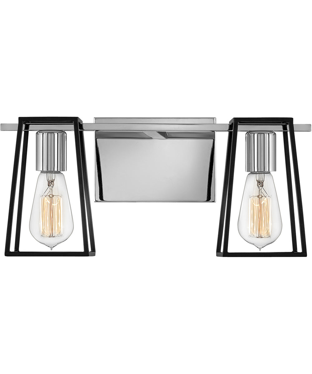 Filmore 2-Light Vanity in Chrome