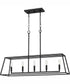 Prescott Medium 5-light Island Light Matte Black