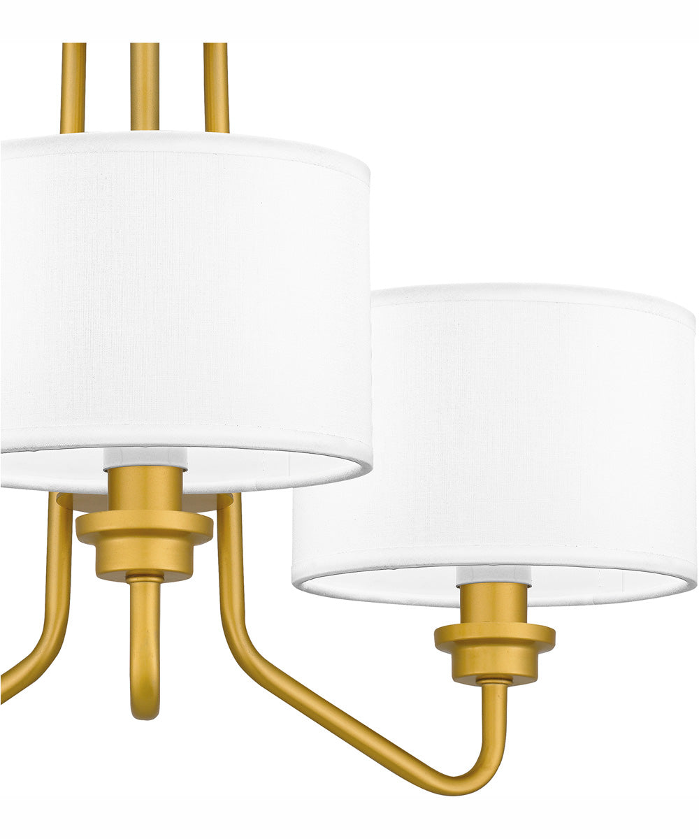 Quoizel Semi-Flush Mount Large 3-light Semi Flush Mount Painted Brass