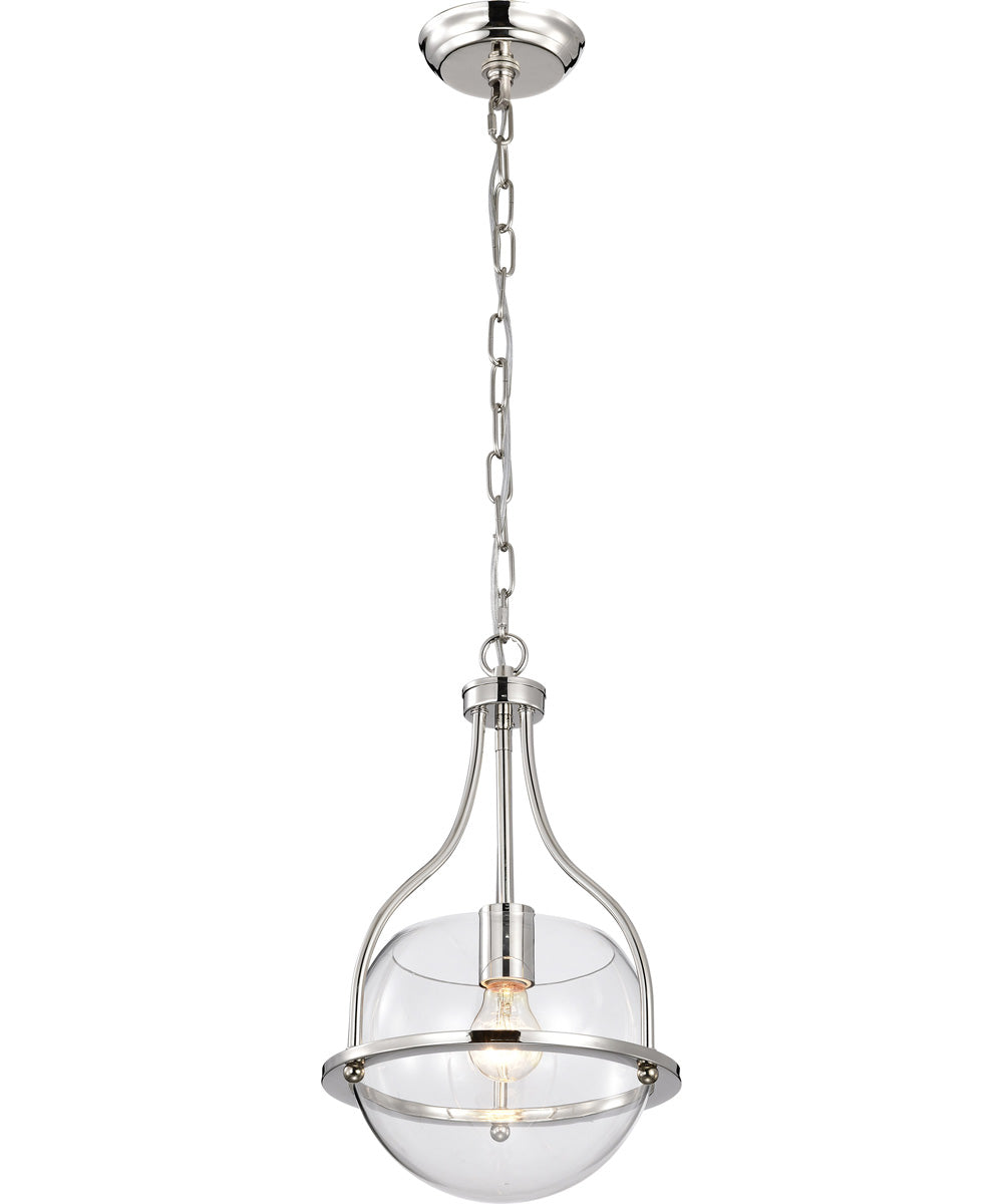 Amado 1-Light Pendant Polished Nickel