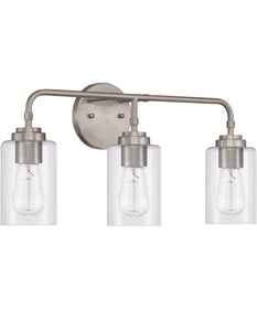 Stowe 3-Light Vanity Brushed Polished Nickel