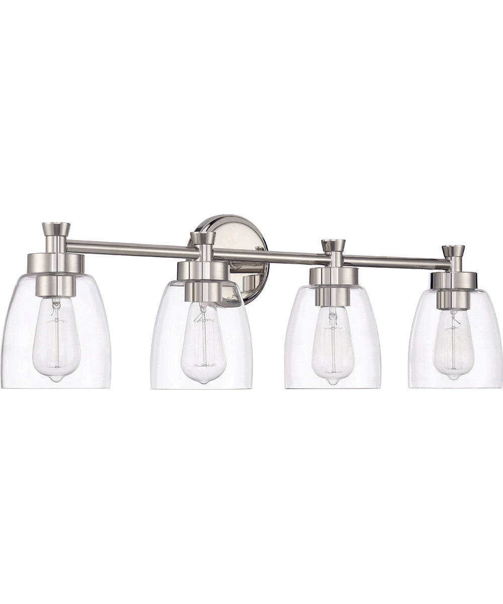 Henning 4-Light Vanity Polished Nickel