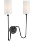 Tamara Day's Charlotte 2-light Wall Mount Light Fixture Matte Black