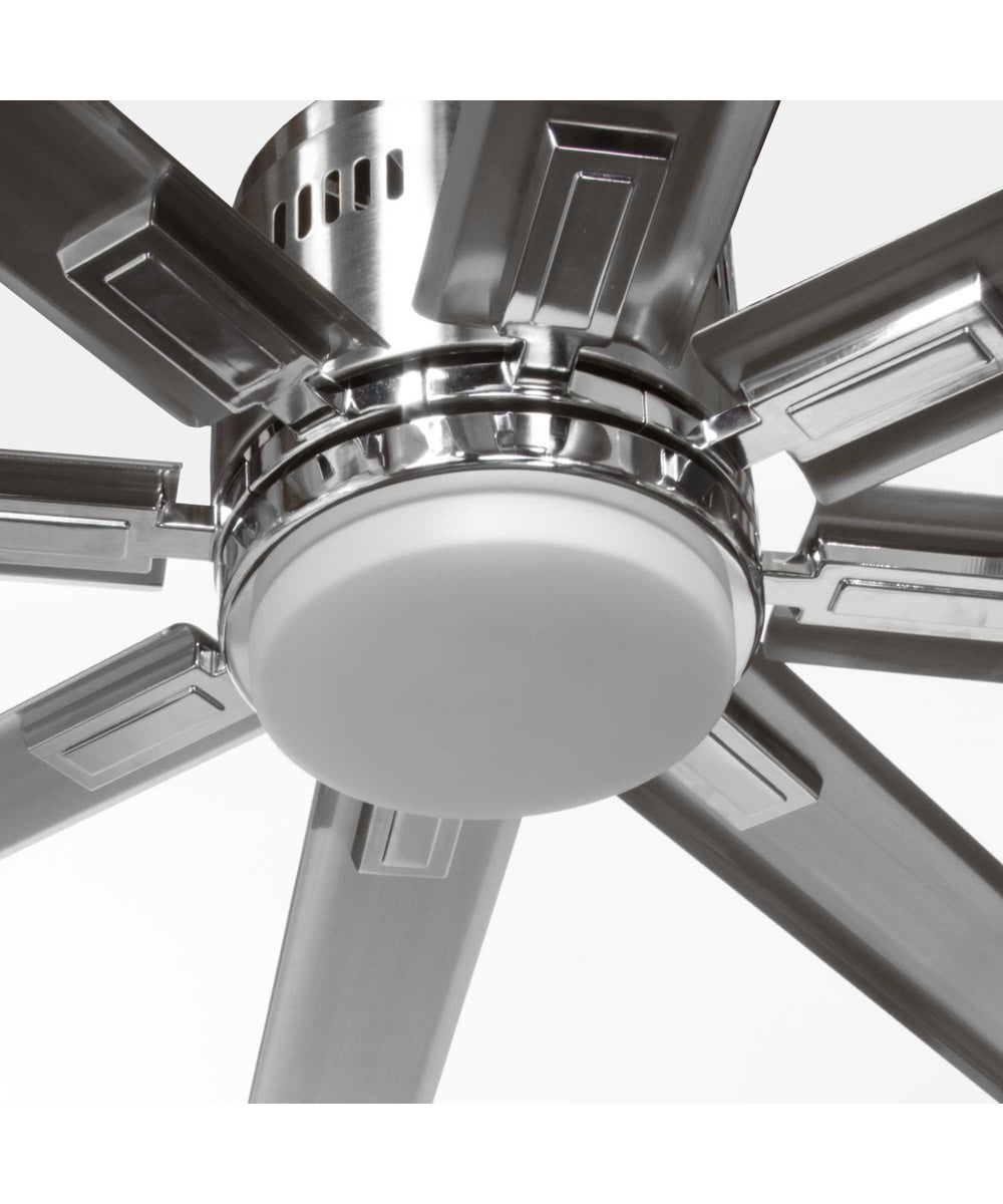 Vast 72" 18W LED Indoor/Outdoor 8-Blade Fan Brushed Nickel