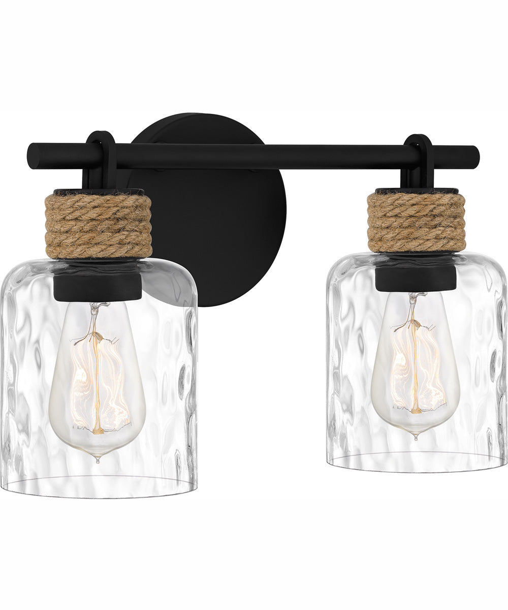 Baltic Medium 2-light Bath Light Matte Black