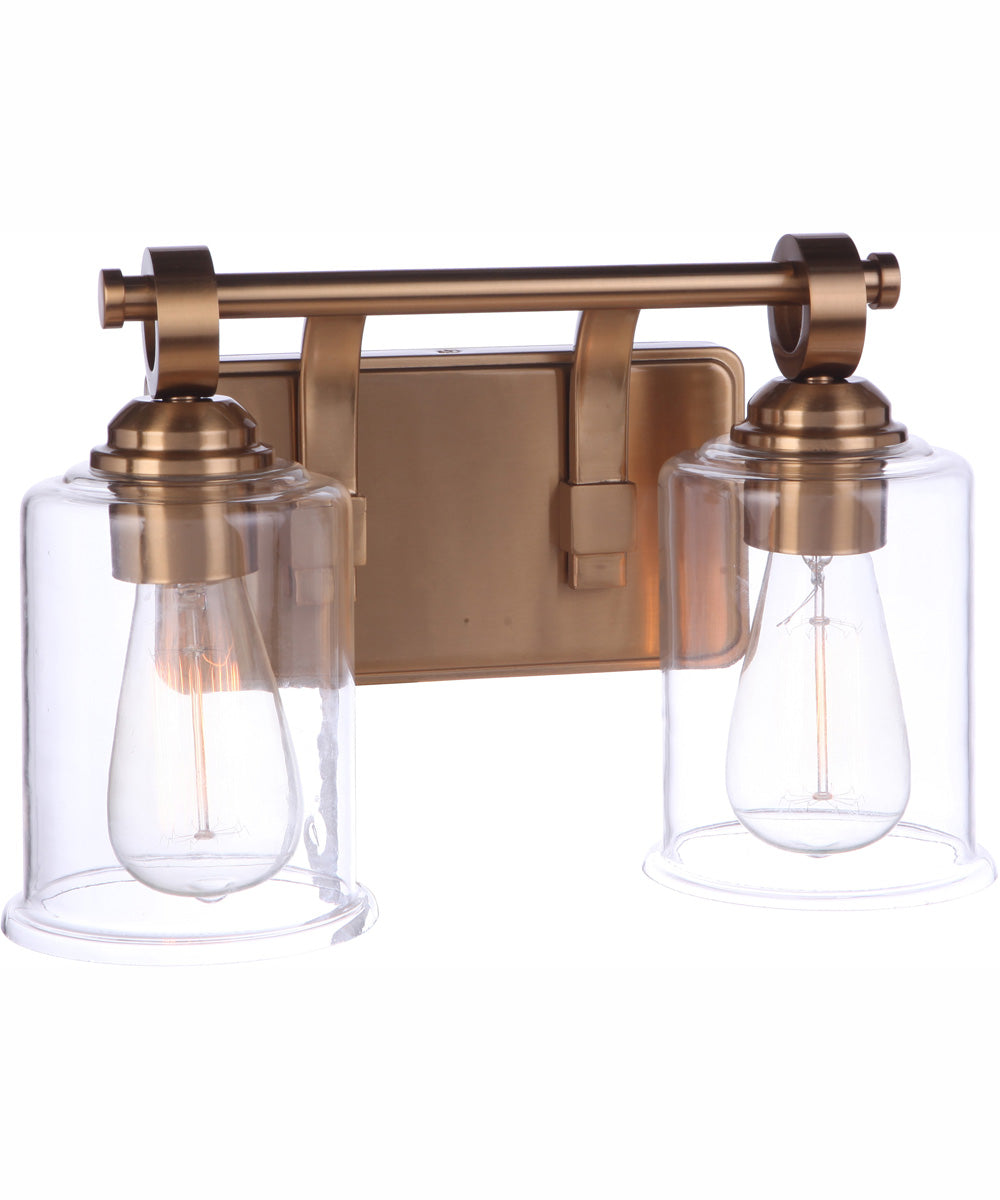 Romero 2-Light Vanity Satin Brass